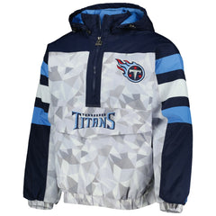 Starter Thursday Night Gridiron Raglan Half-Zip Hooded Jacket - Tennessee Titans