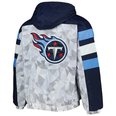 Starter Thursday Night Gridiron Raglan Half-Zip Hooded Jacket - Tennessee Titans