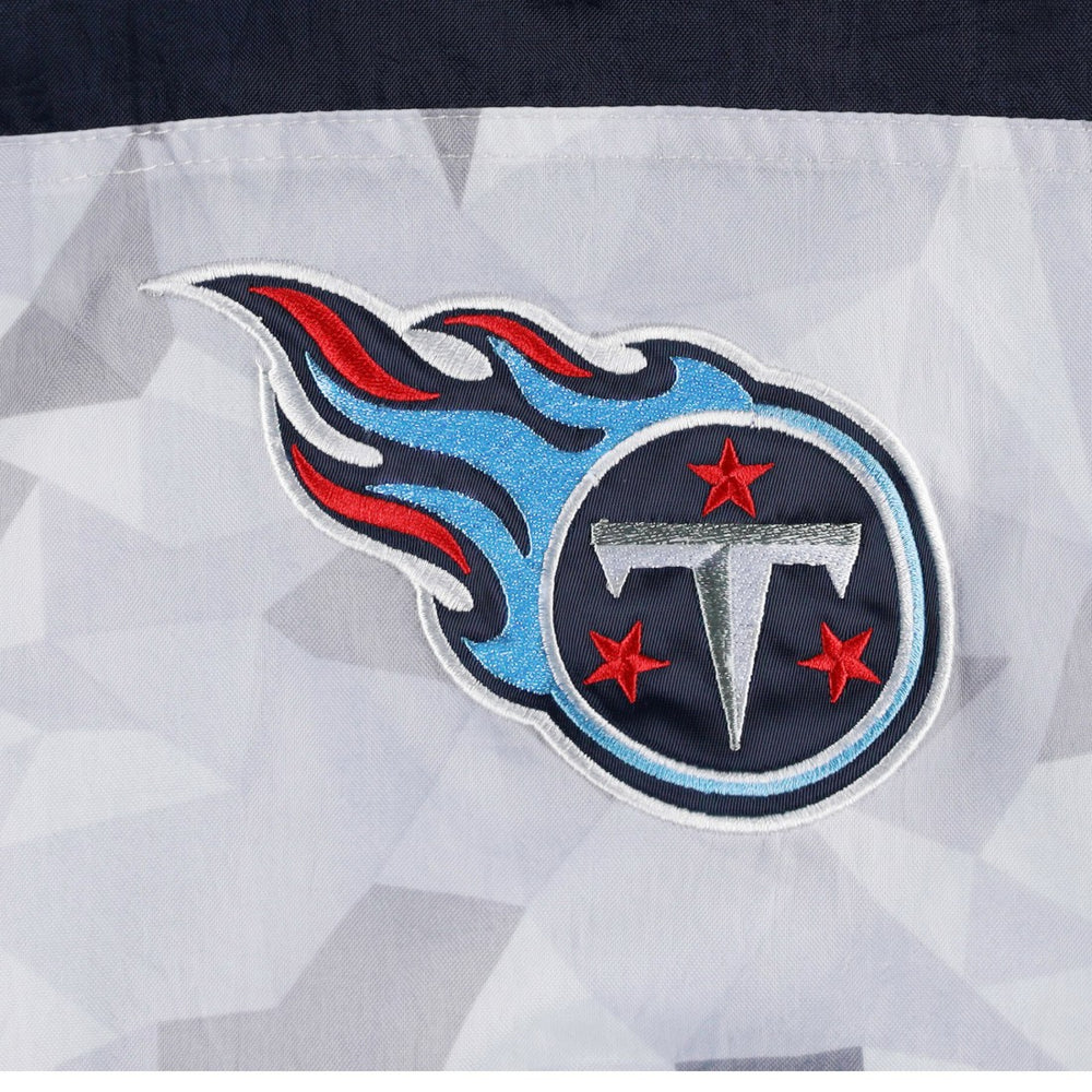 Starter Thursday Night Gridiron Raglan Half-Zip Hooded Jacket - Tennessee Titans