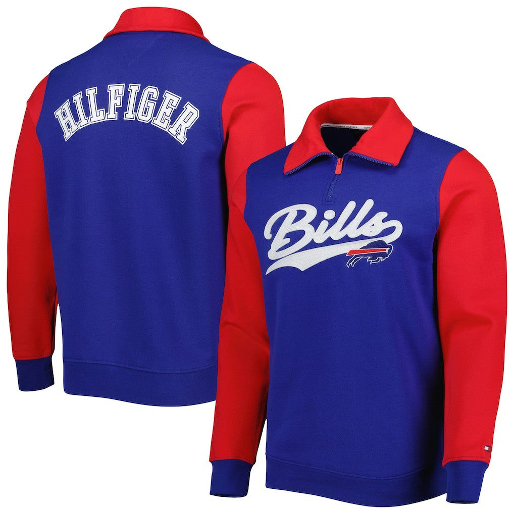 Tommy Hilfiger Aiden Quarter-Zip Sweatshirt - Buffalo Bills