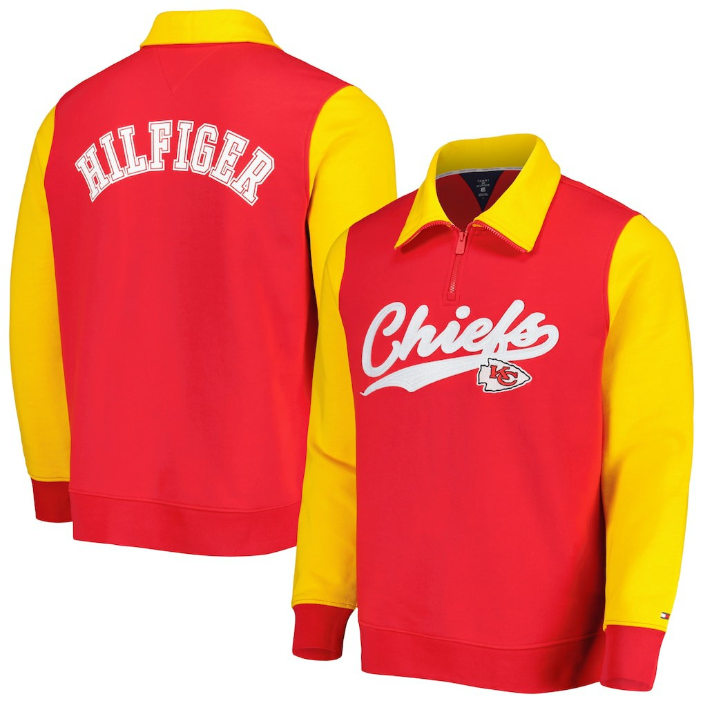 Tommy Hilfiger Aiden Quarter-Zip Sweatshirt - Kansas City Chiefs
