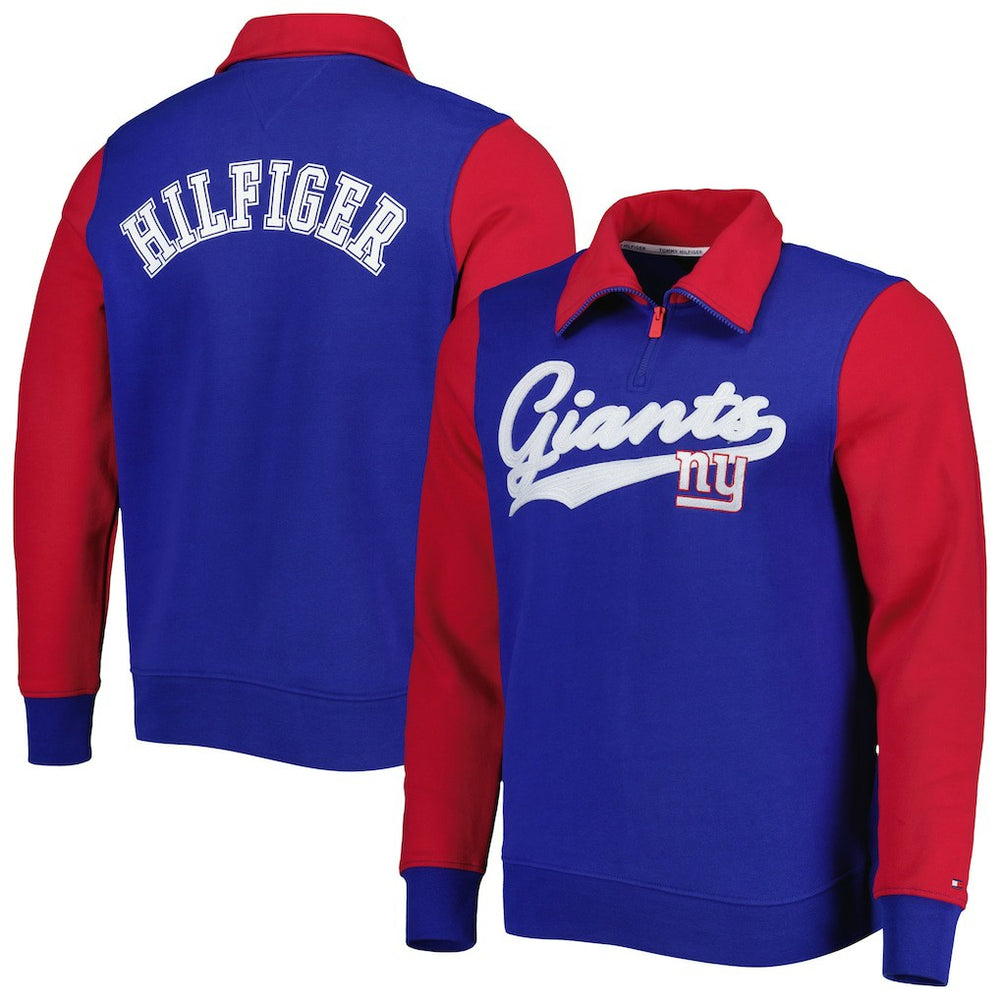 Tommy Hilfiger Aiden Quarter-Zip Sweatshirt - New York Giants