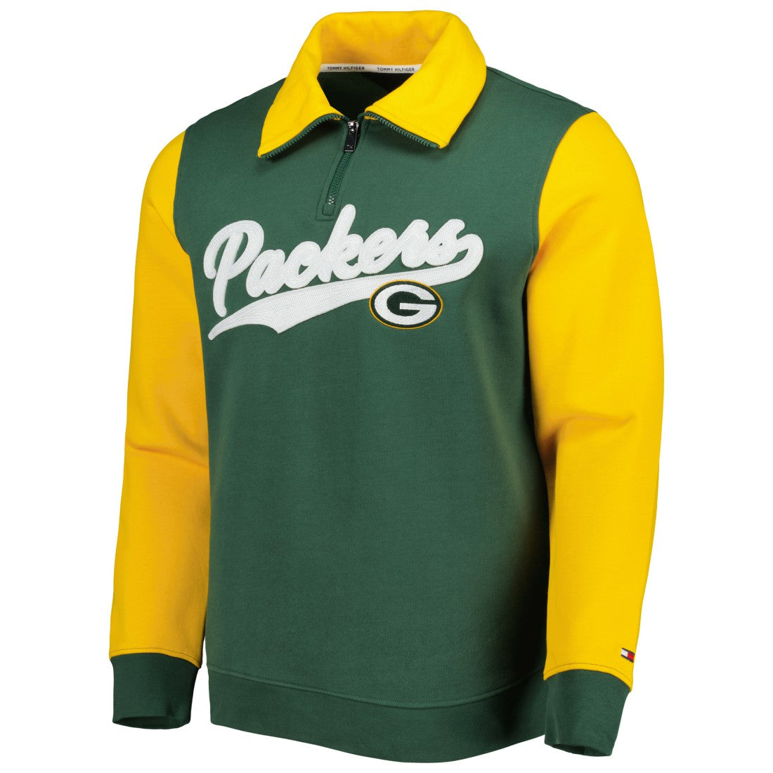 Tommy Hilfiger Aiden Quarter-Zip Sweatshirt - Green Bay Packers