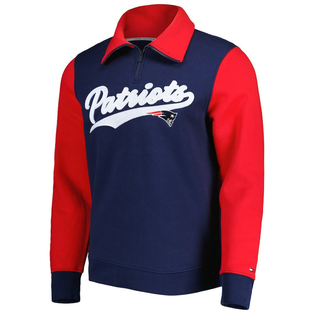 Tommy Hilfiger Aiden Quarter-Zip Sweatshirt - New England Patriots