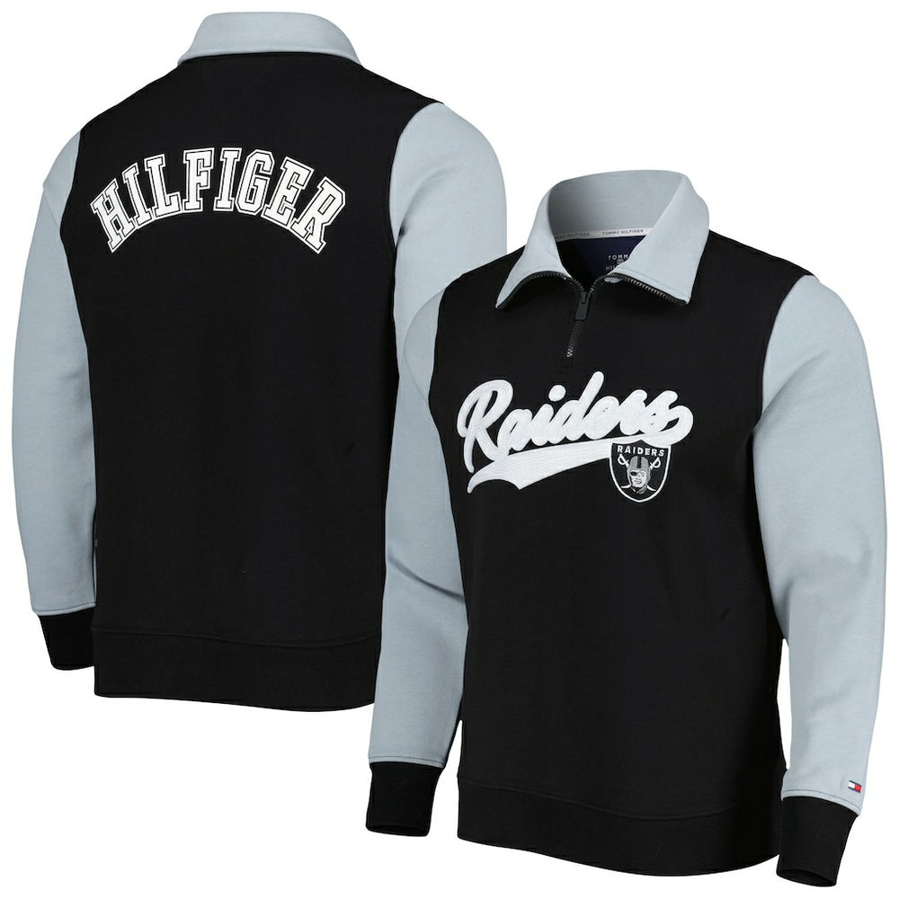 Tommy Hilfiger Aiden Quarter-Zip Sweatshirt - Las Vegas Raiders