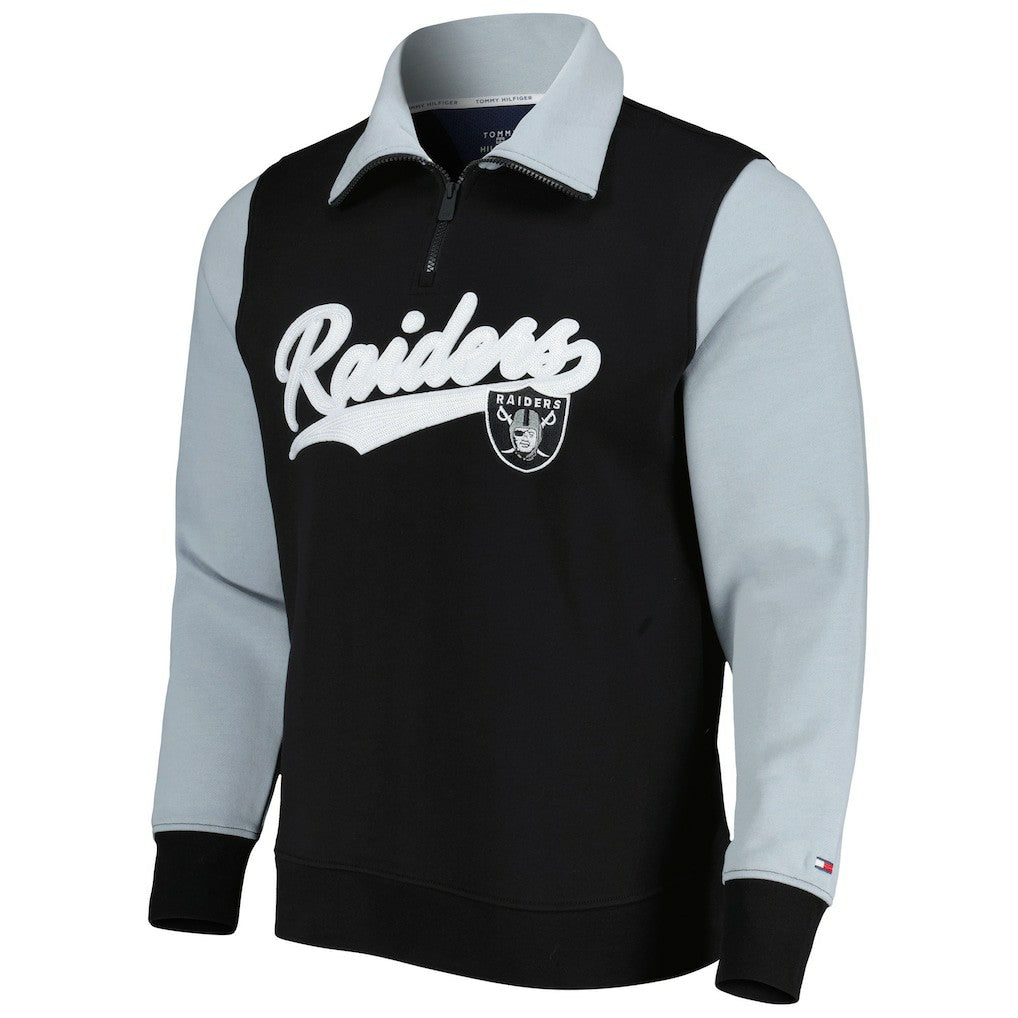 Tommy Hilfiger Aiden Quarter-Zip Sweatshirt - Las Vegas Raiders