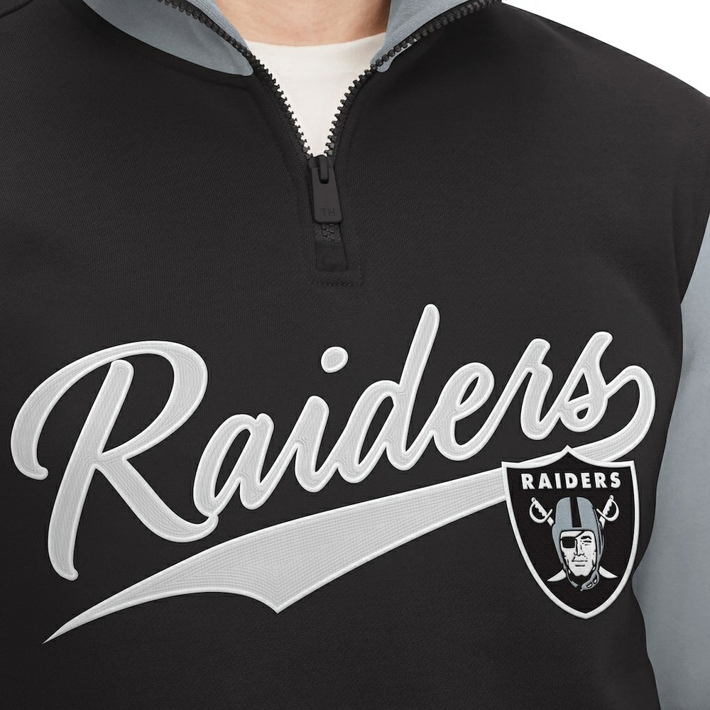 Tommy Hilfiger Aiden Quarter-Zip Sweatshirt - Las Vegas Raiders