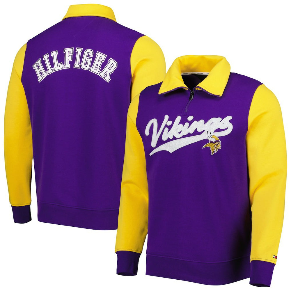 Tommy Hilfiger Aiden Quarter-Zip Sweatshirt - Minnesota Vikings