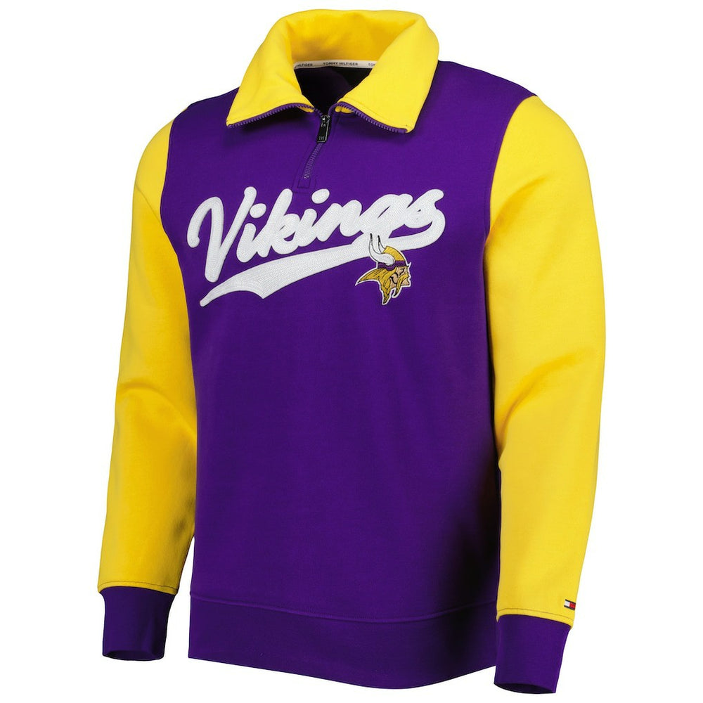 Tommy Hilfiger Aiden Quarter-Zip Sweatshirt - Minnesota Vikings