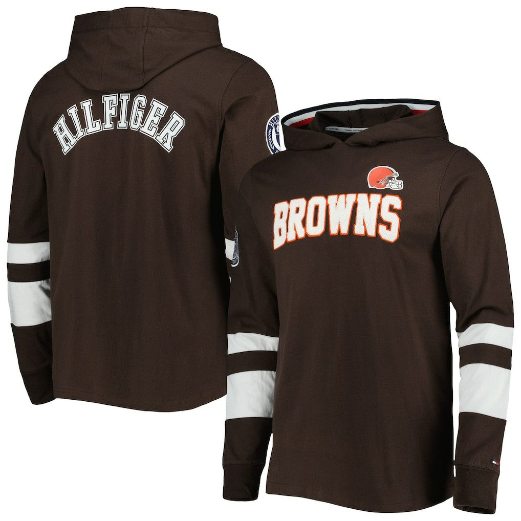 Tommy Hilfiger Alex Long Sleeve Hoodie T-Shirt - Cleveland Browns