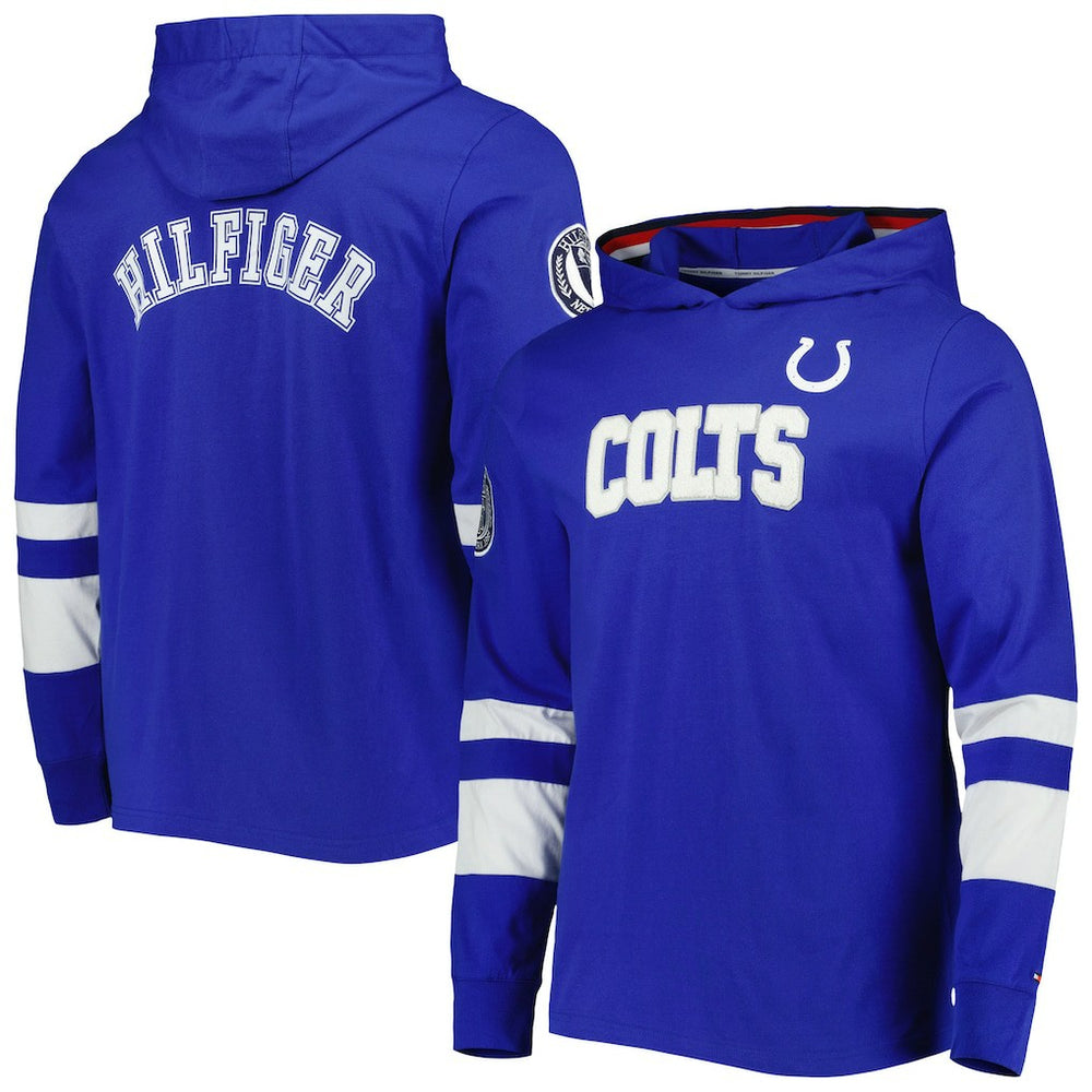 Tommy Hilfiger Alex Long Sleeve Hoodie T-Shirt - Indianapolis Colts