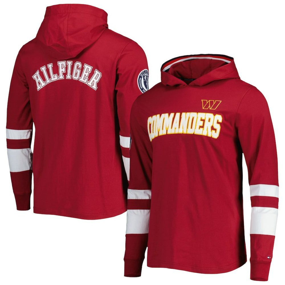 Tommy Hilfiger Alex Long Sleeve Hoodie T-Shirt - Washington Commanders