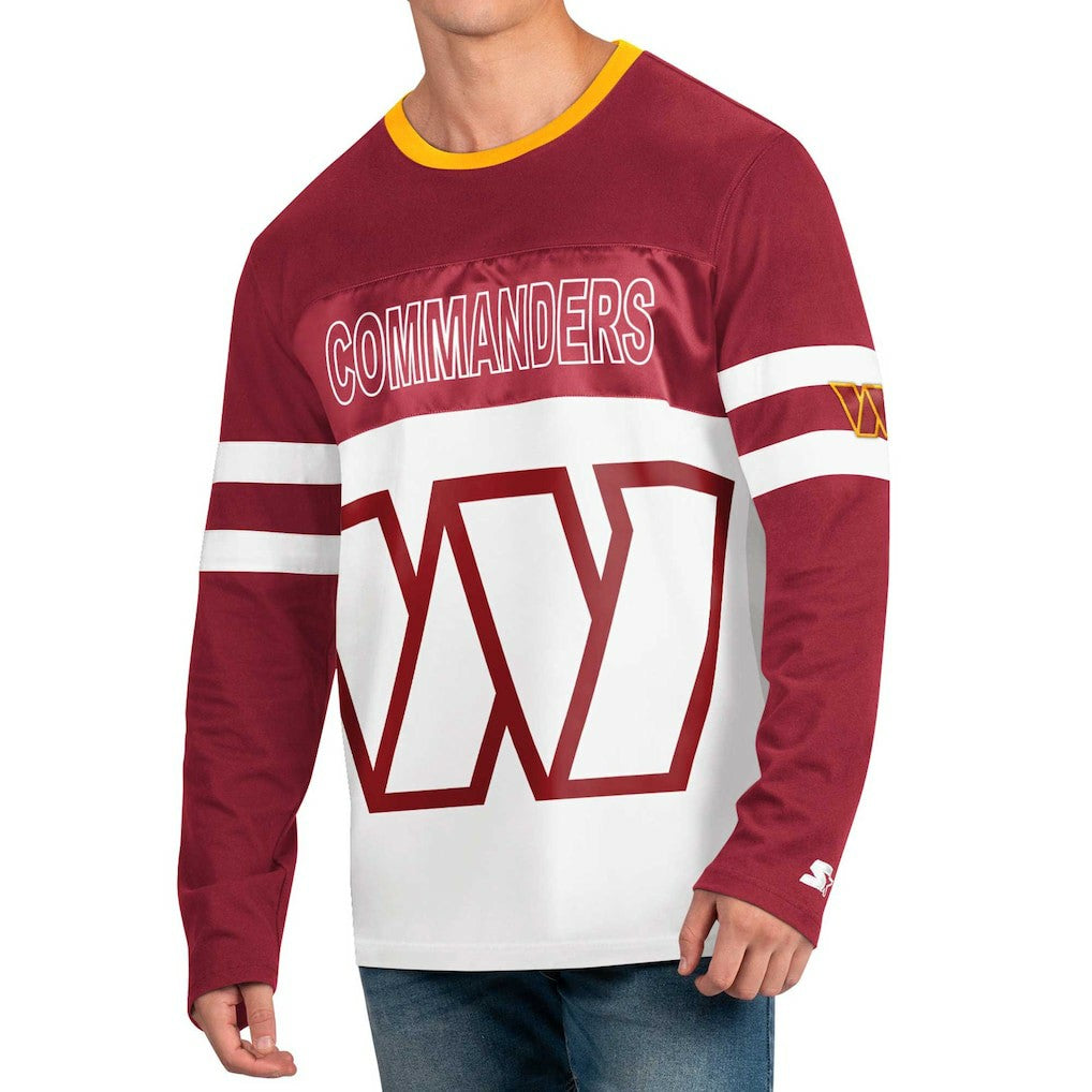 Starter Halftime Long Sleeve T-Shirt - Washington Commanders