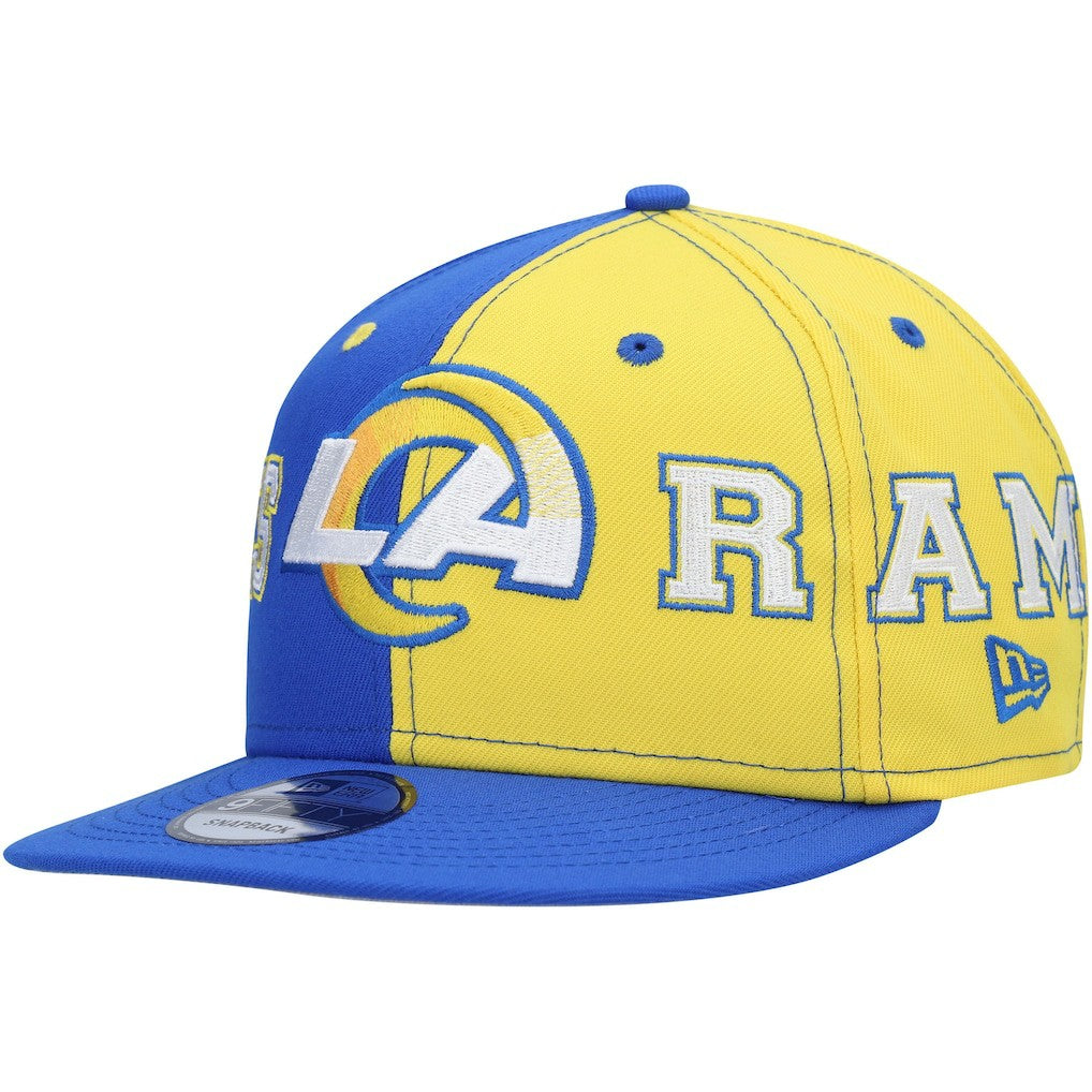Team Split 9FIFTY Snapback Hat - Los Angeles Rams