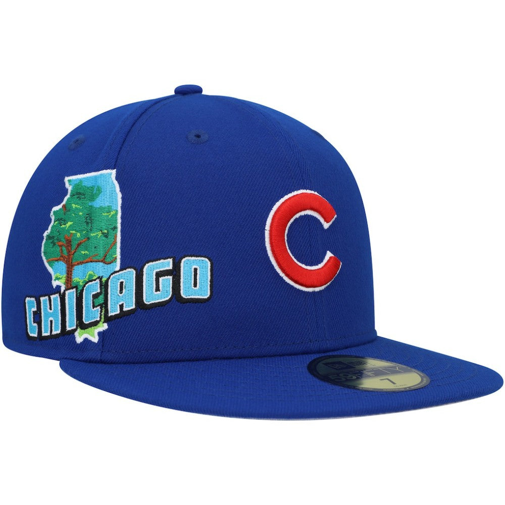 MLB Chicago Cubs New Era Stateview 59FIFTY Fitted Hat