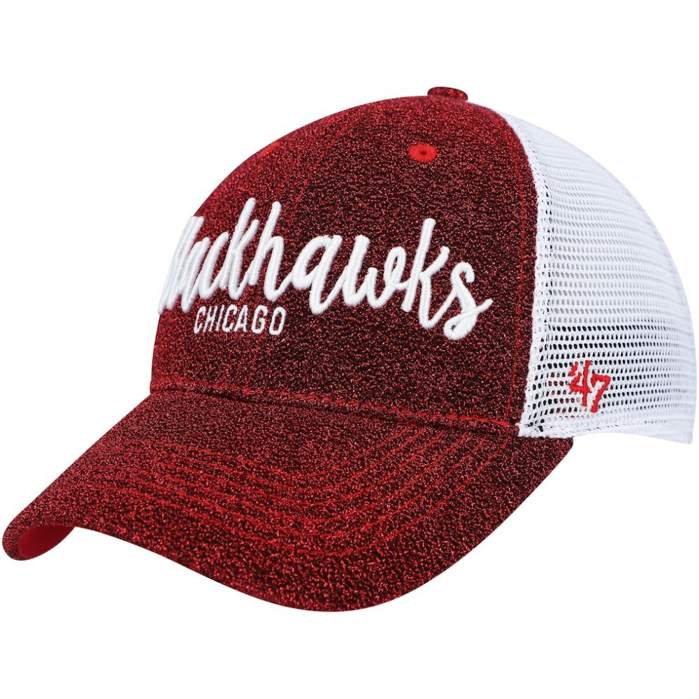 NHL Red/White Chicago Blackhawks '47 Women's Encore MVP Trucker Snapback Hat