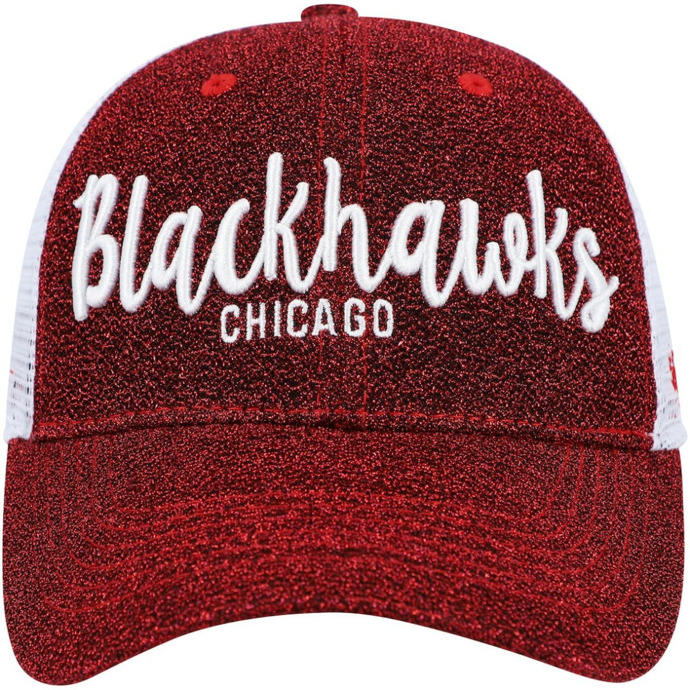 NHL Red/White Chicago Blackhawks '47 Women's Encore MVP Trucker Snapback Hat