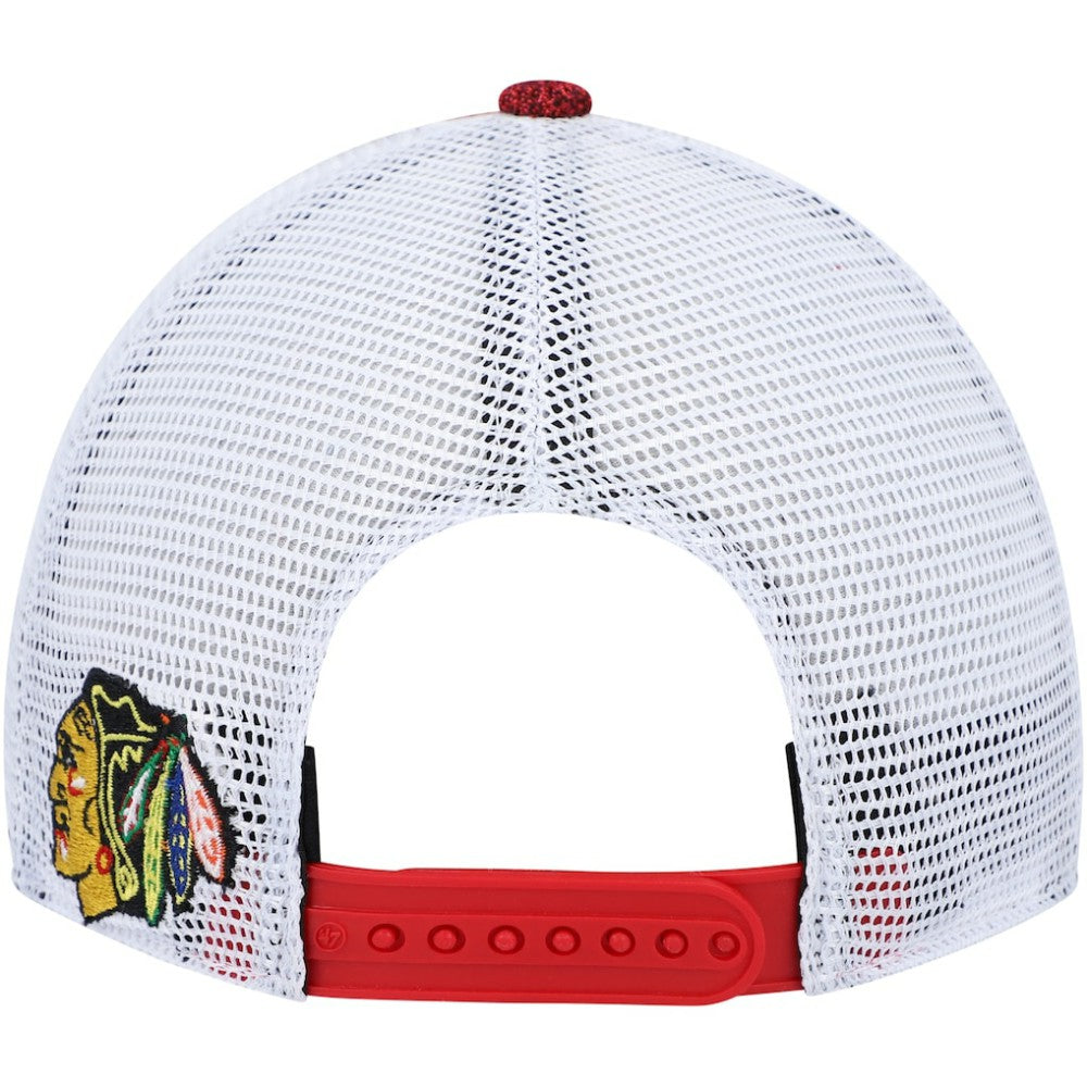 NHL Red/White Chicago Blackhawks '47 Women's Encore MVP Trucker Snapback Hat