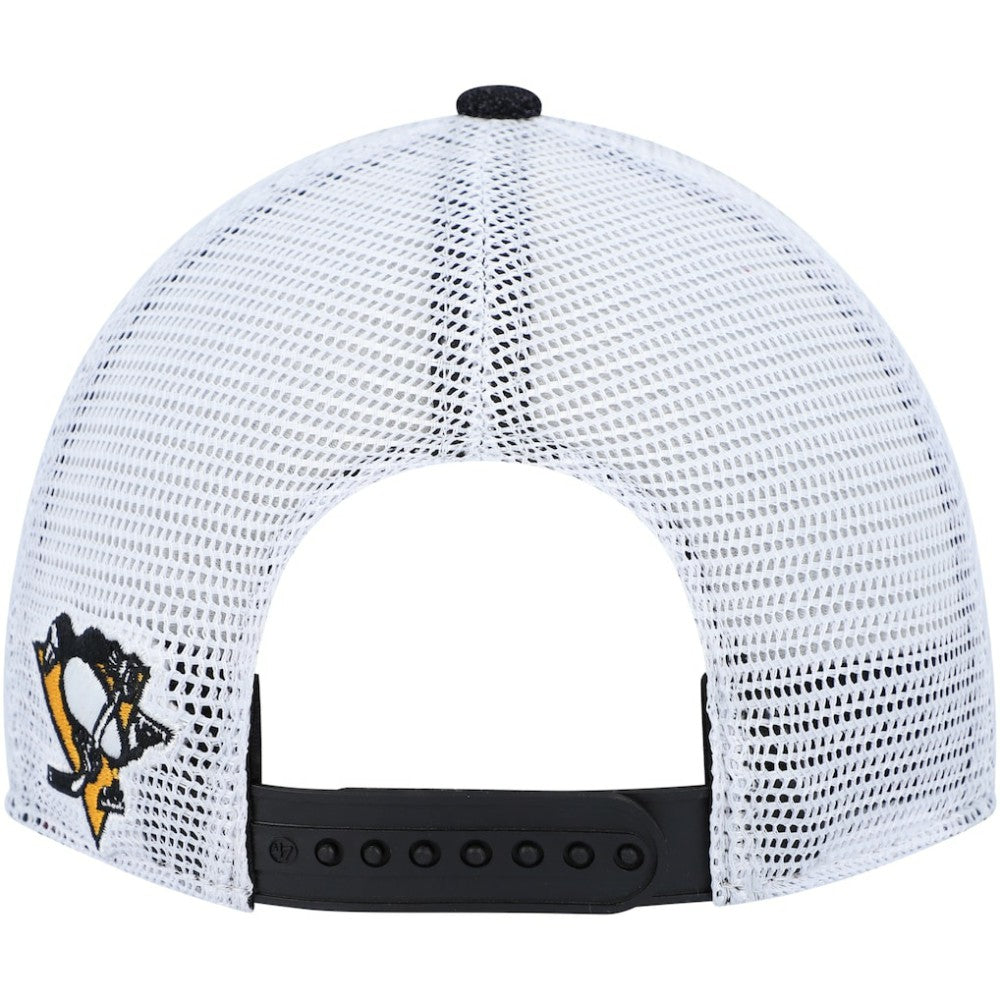 NHL Black/White Pittsburgh Penguins '47 Women's Encore MVP Trucker Snapback Hat