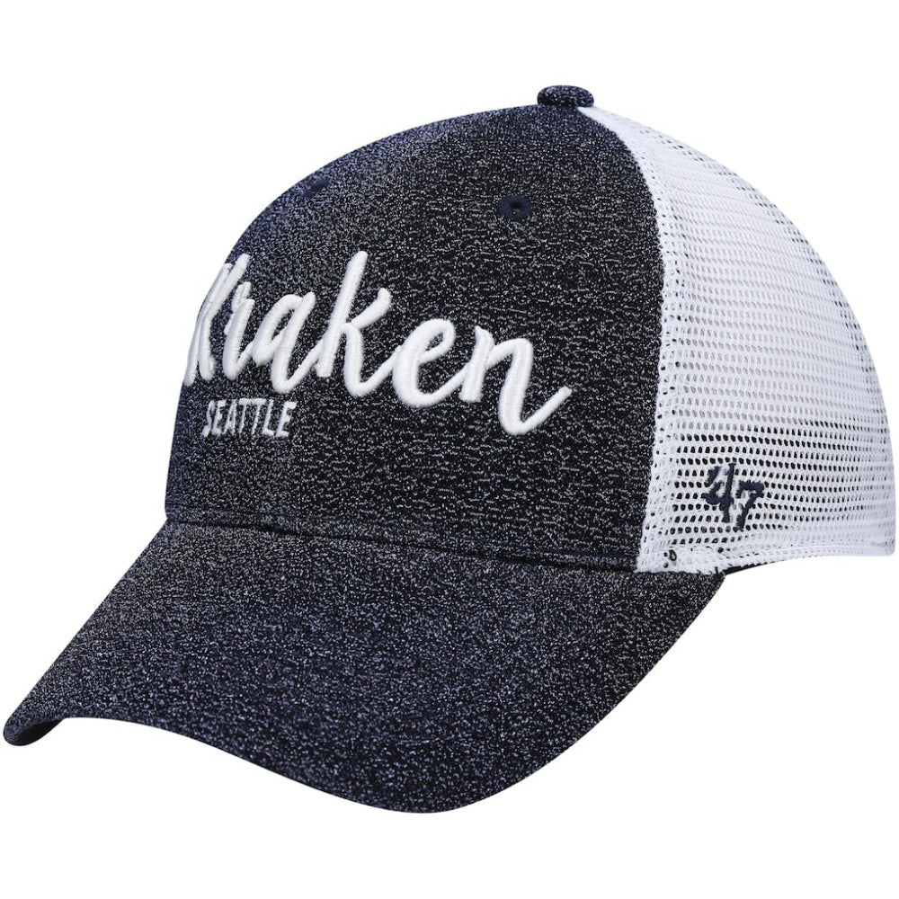 NHL Navy/ Seattle Kraken '47 Women's Encore MVP Trucker Snapback Hat