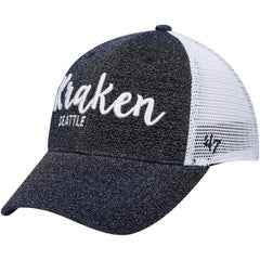 NHL Navy/ Seattle Kraken '47 Women's Encore MVP Trucker Snapback Hat