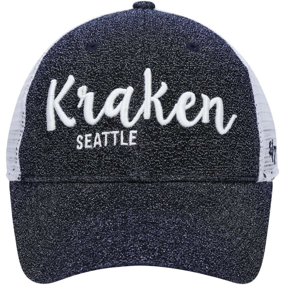 NHL Navy/ Seattle Kraken '47 Women's Encore MVP Trucker Snapback Hat