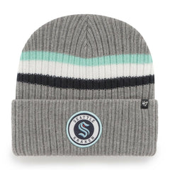 NHL Charcoal Seattle Kraken '47 Highline Cuffed Knit Hat