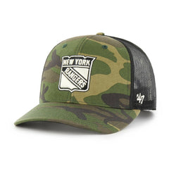 NHL Camo/Black New York Rangers '47 Trucker Snapback Hat