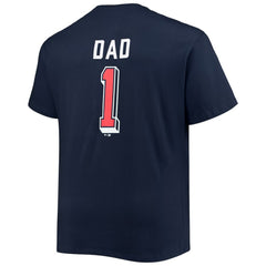 MLB Cleveland Guardians Big & Tall Father's Day #1 Dad T-Shirt