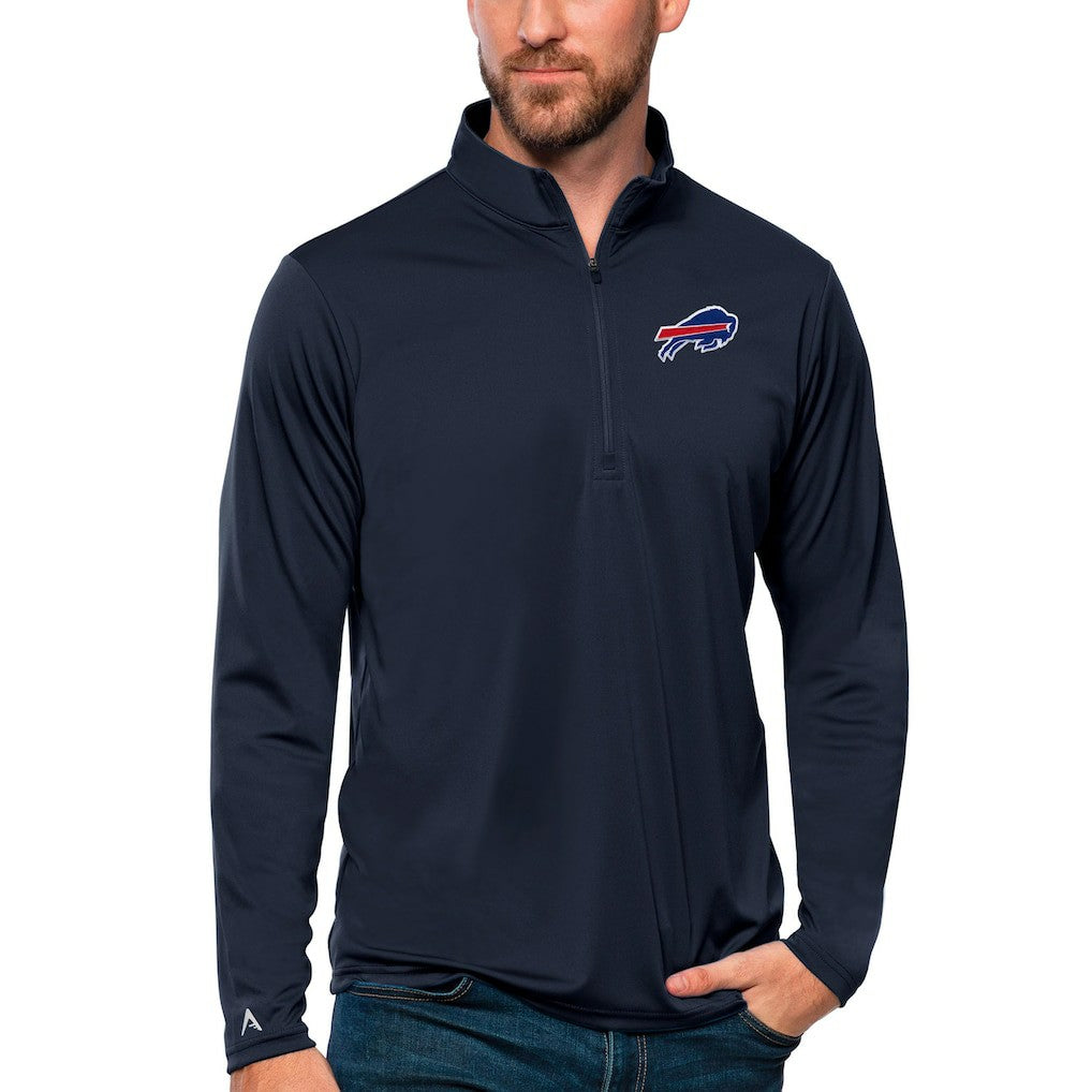 Antigua Tribute Quarter-Zip Lightweight Pullover Top - Buffalo Bills