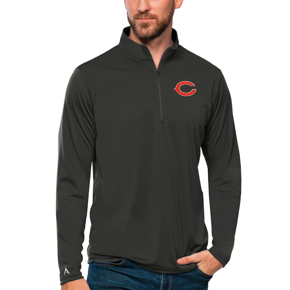 Antigua Tribute Quarter-Zip Lightweight Pullover Top - Chicago Bears