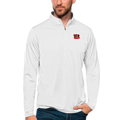 Antigua Tribute Quarter-Zip Lightweight Pullover Top - Cincinnati Bengals