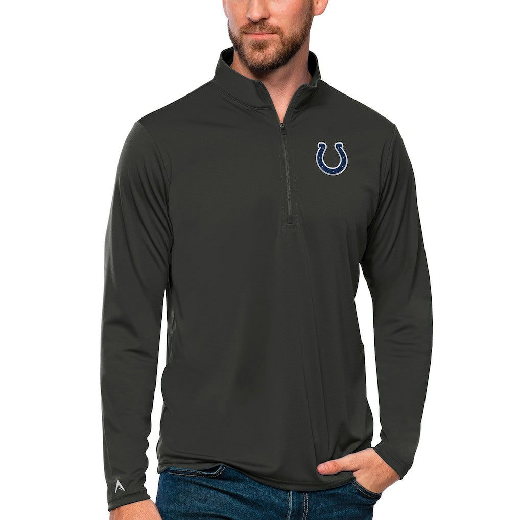 Antigua Tribute Quarter-Zip Lightweight Pullover Top - Indianapolis Colts