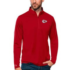 Antigua Tribute Quarter-Zip Lightweight Pullover Top - Kansas City Chiefs