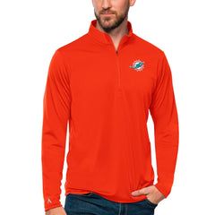 Antigua Tribute Quarter-Zip Lightweight Pullover Top - Miami Dolphins