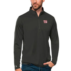 Antigua Tribute Quarter-Zip Lightweight Pullover Top - New York Giants