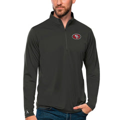 Antigua Tribute Quarter-Zip Lightweight Pullover Top - San Francisco 49ers