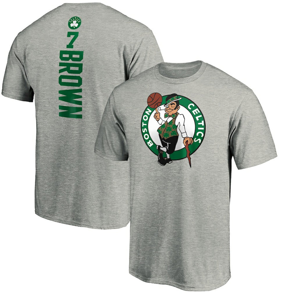 NBA Jaylen Brown Boston Celtics Playmaker Name & Number T-Shirt