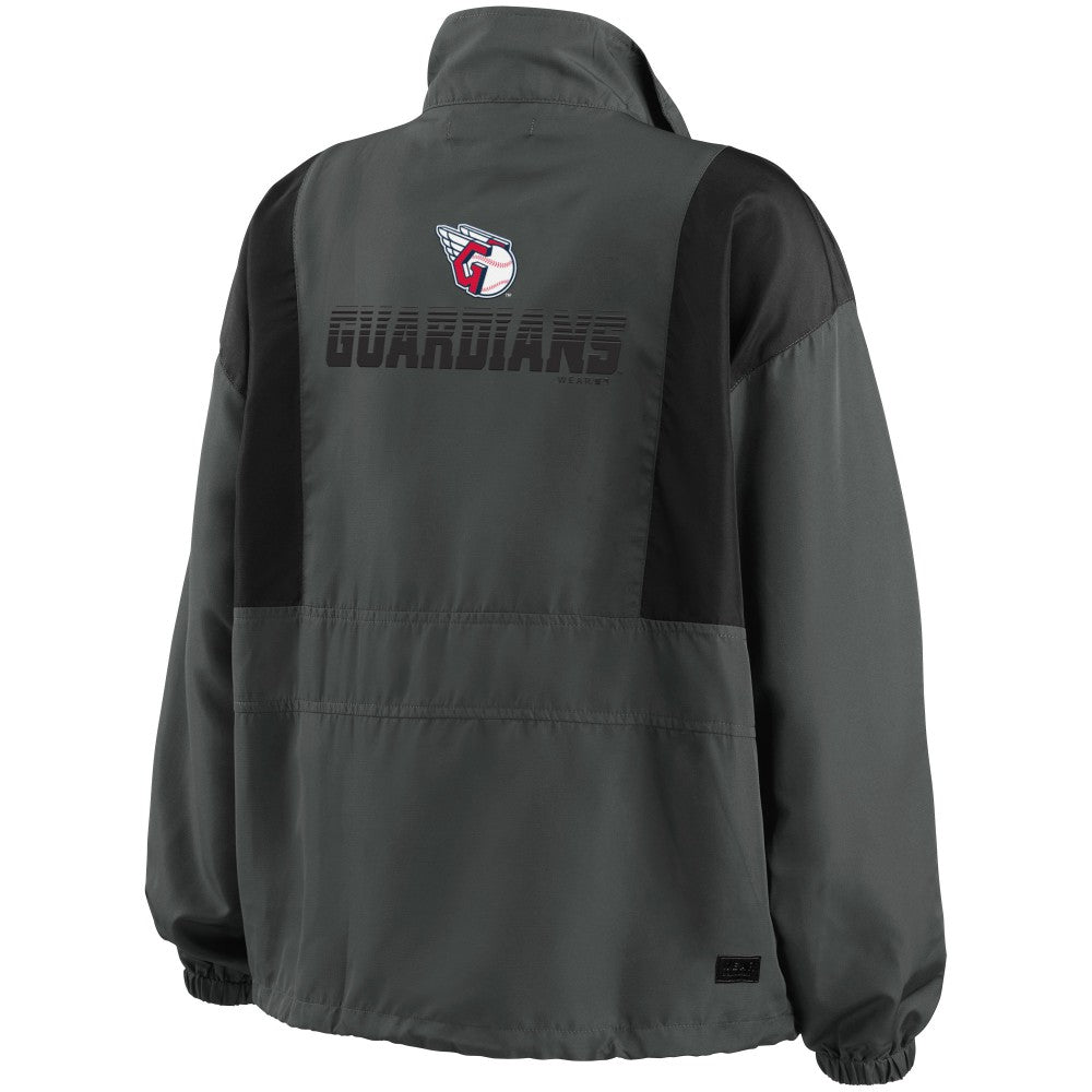 MLB Cleveland Guardians WEAR by Erin Andrews Women's Packable Half-Zip Jacket