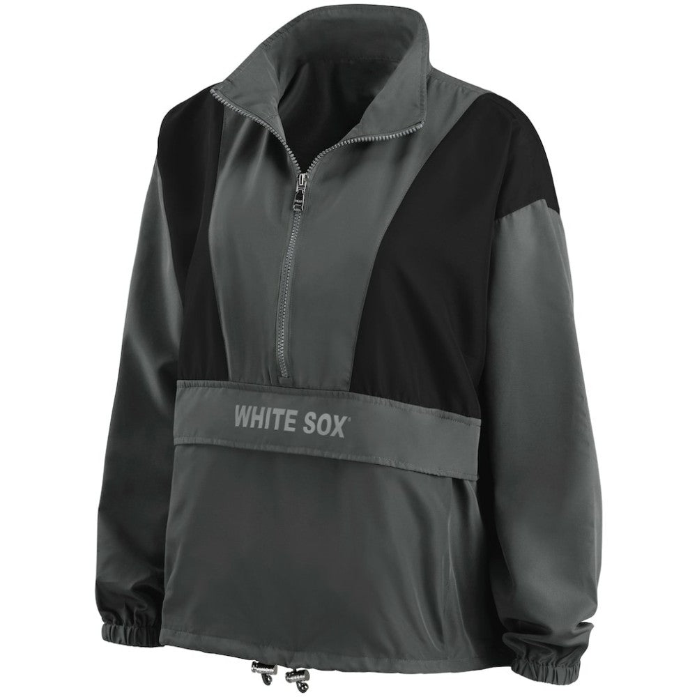 MLB Chicago White Sox WEAR by Erin Andrews Women's Packable Half-Zip Jacket