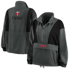 MLB Minnesota Twins WEAR by Erin Andrews Women's Packable Half-Zip Jacket