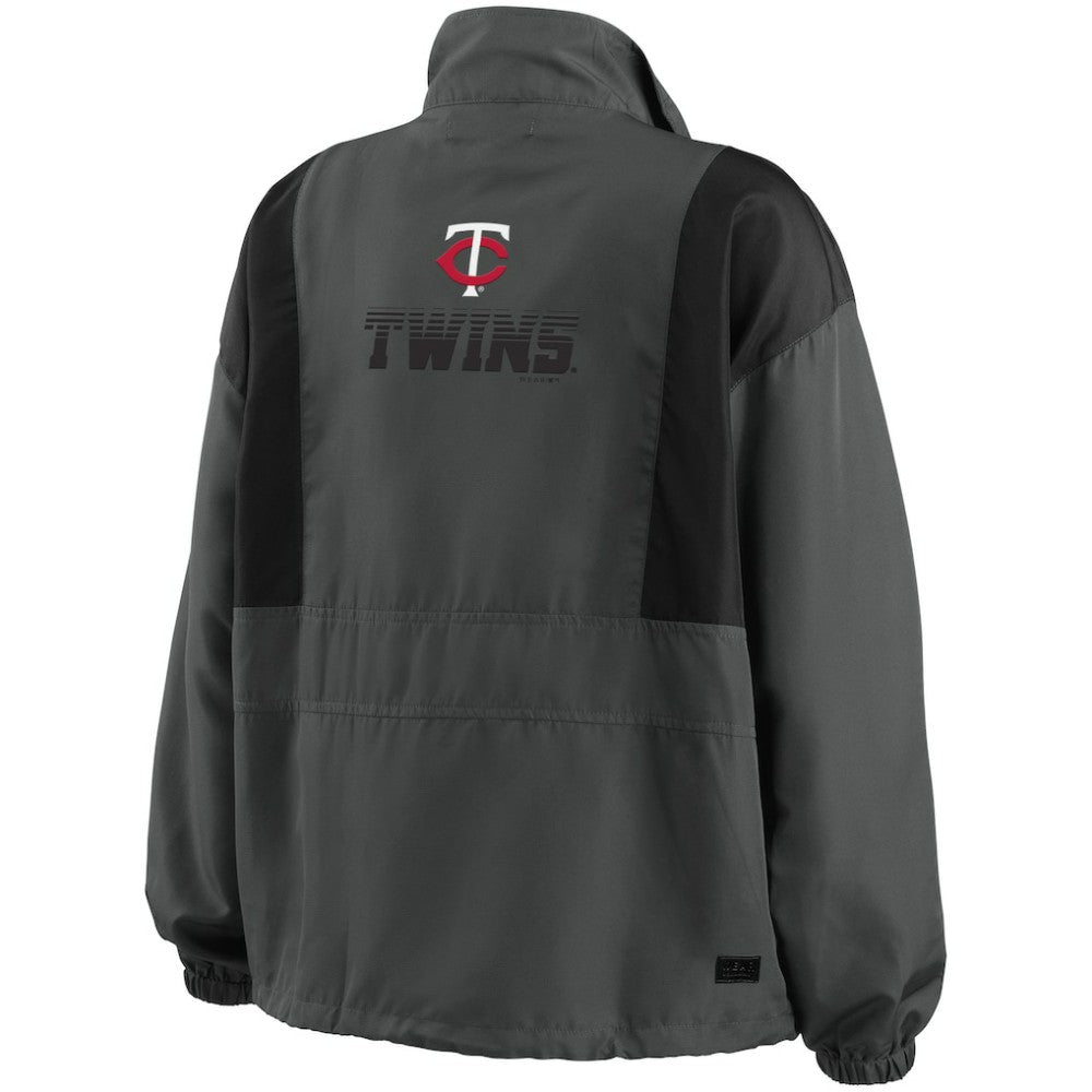 MLB Minnesota Twins WEAR by Erin Andrews Women's Packable Half-Zip Jacket