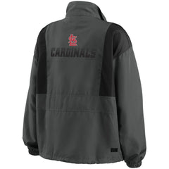 MLB St. Louis Cardinals WEAR by Erin Andrews Women's Packable Half-Zip Jacket