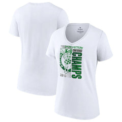 NBA Boston Celtics Women's 2022 Eastern Conference Champions Locker Room V-Neck T-Shirt