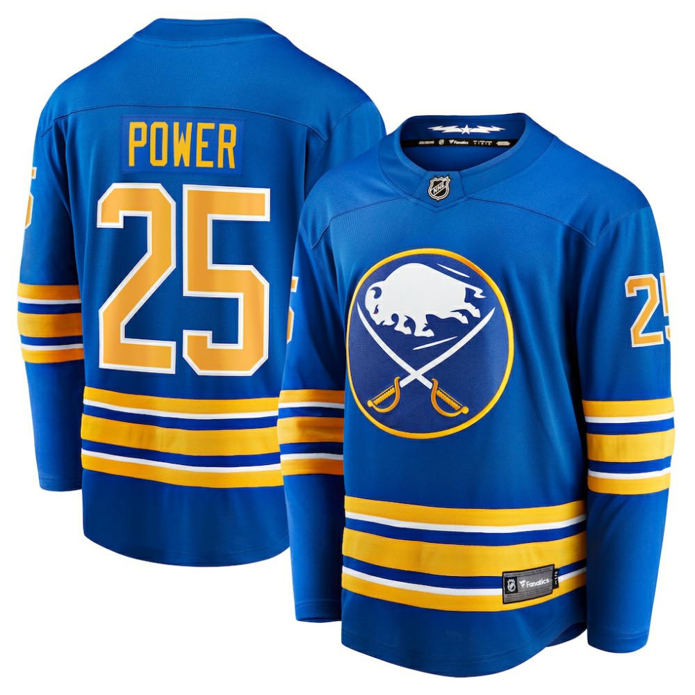 NHL Royal Owen Power Buffalo Sabres Fanatics Home Breakaway Player Jersey