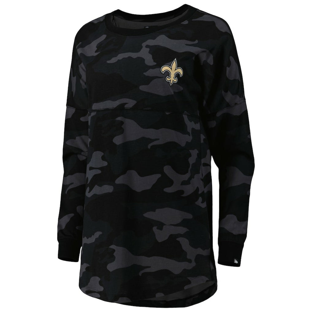 Women's Camo Long Sleeve T-Shirt - New Orleans Saints