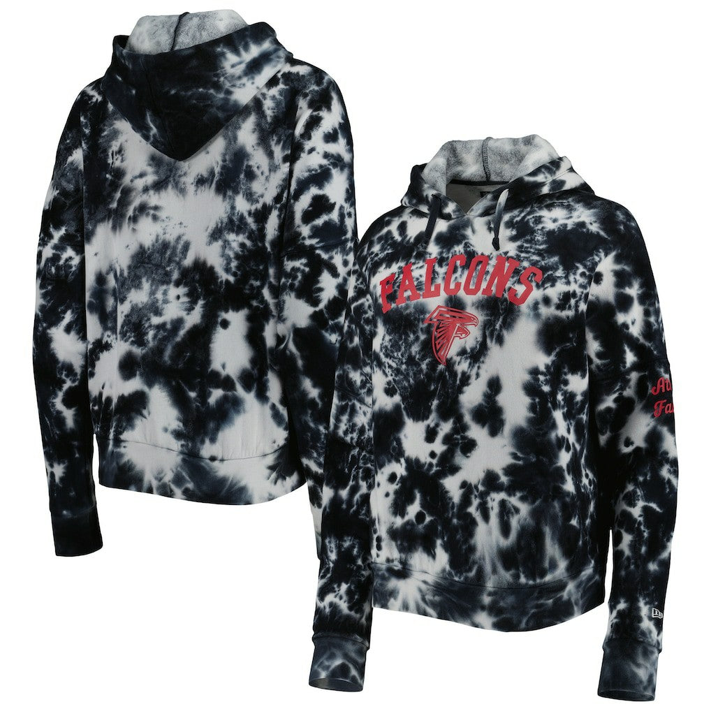Women's Cloud Dye Fleece Pullover Hoodie - Atlanta Falcons