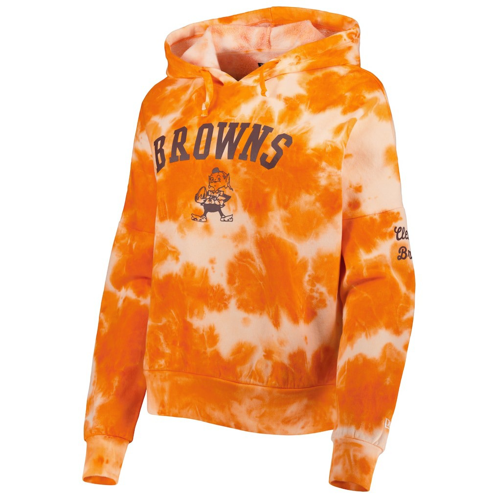 Women's Cloud Dye Fleece Pullover Hoodie - Cleveland Browns