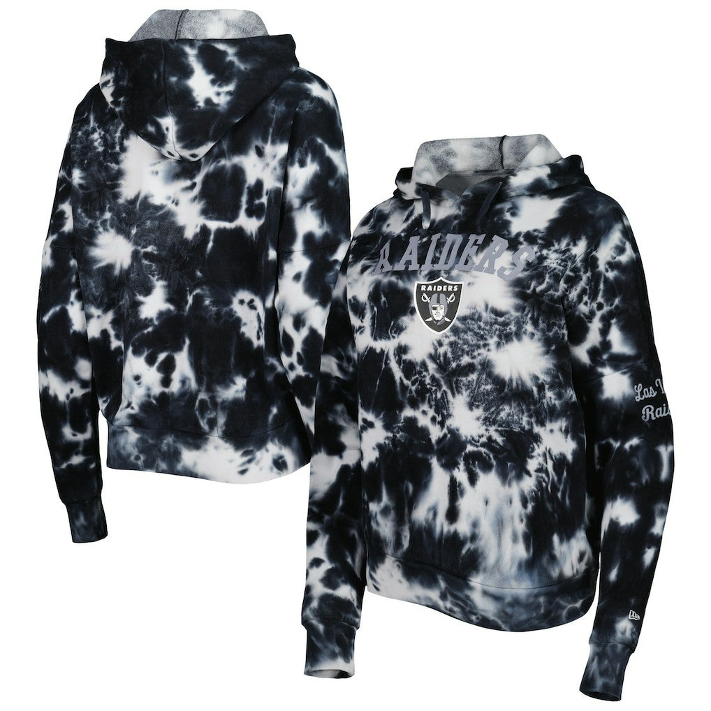 Women's Cloud Dye Fleece Pullover Hoodie - Las Vegas Raiders