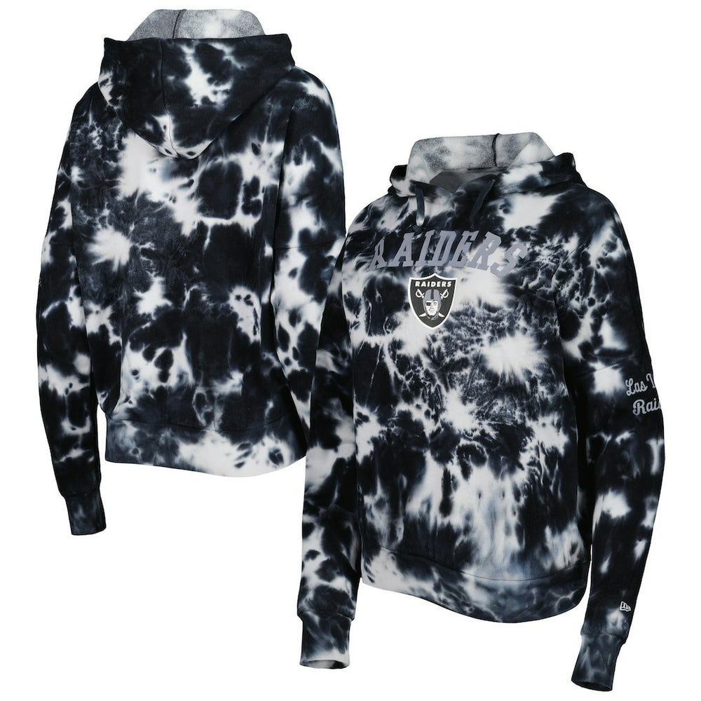 Women's Cloud Dye Fleece Pullover Hoodie - Las Vegas Raiders